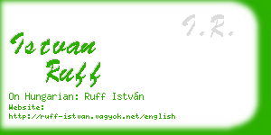 istvan ruff business card